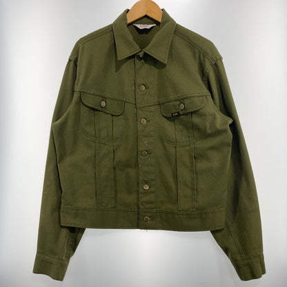 【現状渡し品】【メンズ】 Lee リー 70's TWILL TRUCKER JACKET 70年代 ツイル トラッカージャケット アウター ボタン裏刻印21 145-260902-ss-02-tei サイズ：不明 カラー：カーキ 万代Net店