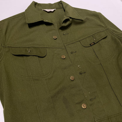 【現状渡し品】【メンズ】 Lee リー 70's TWILL TRUCKER JACKET 70年代 ツイル トラッカージャケット アウター ボタン裏刻印21 145-260902-ss-02-tei サイズ：不明 カラー：カーキ 万代Net店