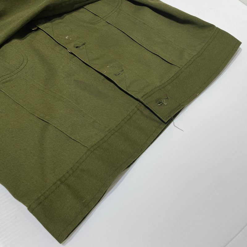 【現状渡し品】【メンズ】 Lee リー 70's TWILL TRUCKER JACKET 70年代 ツイル トラッカージャケット アウター ボタン裏刻印21 145-260902-ss-02-tei サイズ：不明 カラー：カーキ 万代Net店