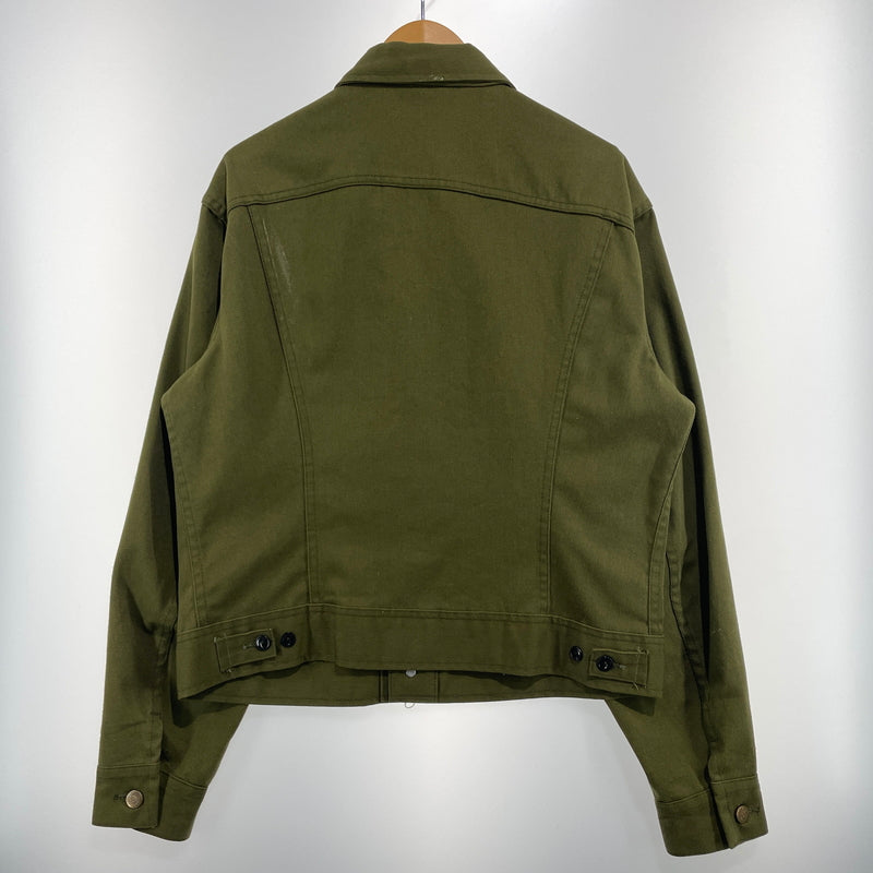 【現状渡し品】【メンズ】 Lee リー 70's TWILL TRUCKER JACKET 70年代 ツイル トラッカージャケット アウター ボタン裏刻印21 145-260902-ss-02-tei サイズ：不明 カラー：カーキ 万代Net店