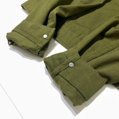 【現状渡し品】【メンズ】 Lee リー 70's TWILL TRUCKER JACKET 70年代 ツイル トラッカージャケット アウター ボタン裏刻印21 145-260902-ss-02-tei サイズ：不明 カラー：カーキ 万代Net店