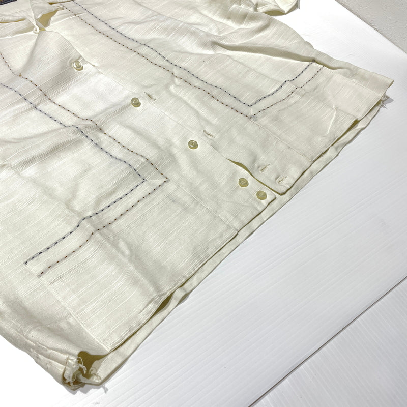 【中古品】【メンズ】 Sears Premiere Collection シアーズ プレミア コレクション 50's ROCKABILLY SHIRT JACKET 50年代 ロカビリー シャツ ジャケット アウター 145-260902-ss-01-tei サイズ：L カラー：ホワイト 万代Net店