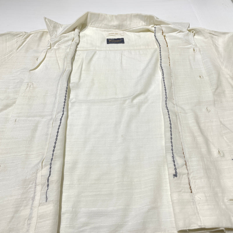 【中古品】【メンズ】 Sears Premiere Collection シアーズ プレミア コレクション 50's ROCKABILLY SHIRT JACKET 50年代 ロカビリー シャツ ジャケット アウター 145-260902-ss-01-tei サイズ：L カラー：ホワイト 万代Net店