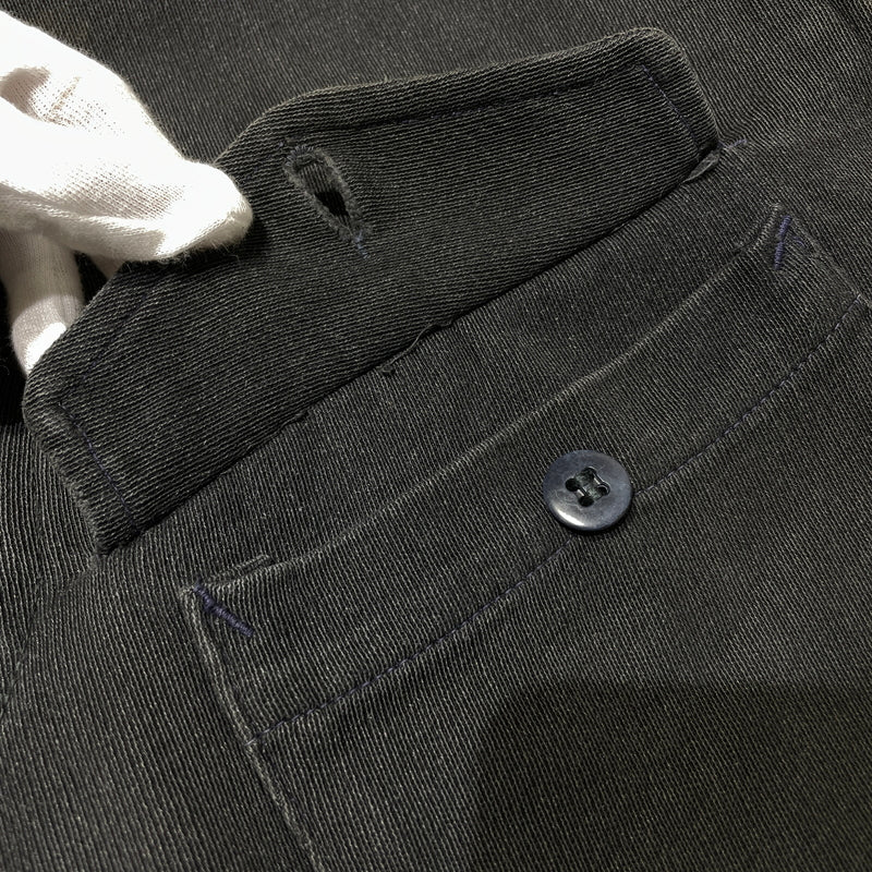 【現状渡し品】【メンズ】 CLEAN COVERALL SUPPLY クリーン カバーオール サプライ 50'S-60'S WHIPCORD ZIP UP JACKET ウィップコード ジップアップジャケット アウター 145-260902-ss-03-tei サイズ：M カラー：ブラック 万代Net店