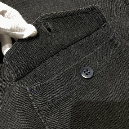 【現状渡し品】【メンズ】 CLEAN COVERALL SUPPLY クリーン カバーオール サプライ 50'S-60'S WHIPCORD ZIP UP JACKET ウィップコード ジップアップジャケット アウター 145-260902-ss-03-tei サイズ：M カラー：ブラック 万代Net店