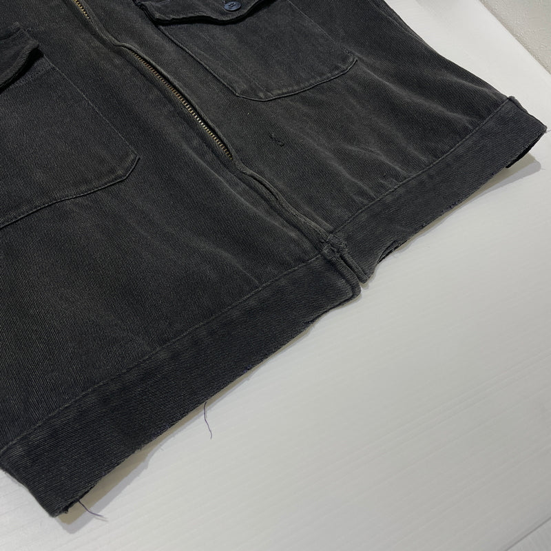 【現状渡し品】【メンズ】 CLEAN COVERALL SUPPLY クリーン カバーオール サプライ 50'S-60'S WHIPCORD ZIP UP JACKET ウィップコード ジップアップジャケット アウター 145-260902-ss-03-tei サイズ：M カラー：ブラック 万代Net店