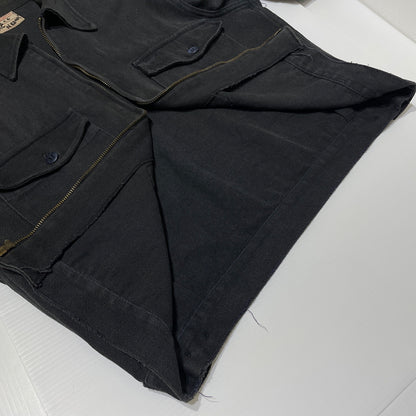 【現状渡し品】【メンズ】 CLEAN COVERALL SUPPLY クリーン カバーオール サプライ 50'S-60'S WHIPCORD ZIP UP JACKET ウィップコード ジップアップジャケット アウター 145-260902-ss-03-tei サイズ：M カラー：ブラック 万代Net店