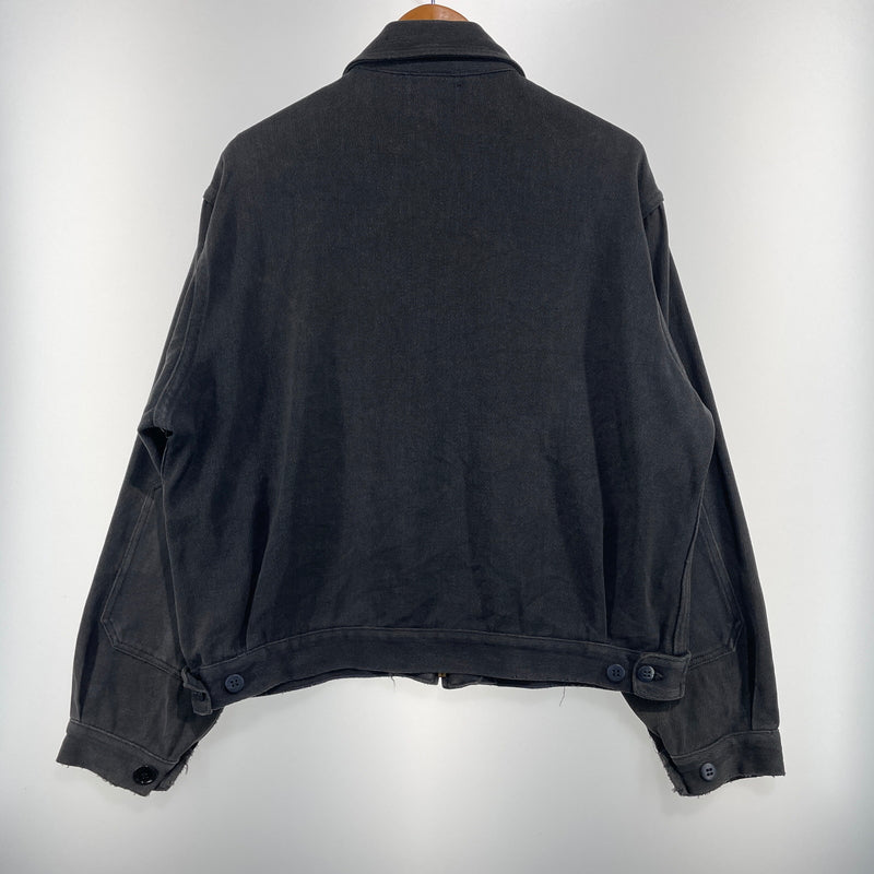 【現状渡し品】【メンズ】 CLEAN COVERALL SUPPLY クリーン カバーオール サプライ 50'S-60'S WHIPCORD ZIP UP JACKET ウィップコード ジップアップジャケット アウター 145-260902-ss-03-tei サイズ：M カラー：ブラック 万代Net店
