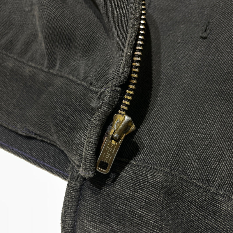 【現状渡し品】【メンズ】 CLEAN COVERALL SUPPLY クリーン カバーオール サプライ 50'S-60'S WHIPCORD ZIP UP JACKET ウィップコード ジップアップジャケット アウター 145-260902-ss-03-tei サイズ：M カラー：ブラック 万代Net店