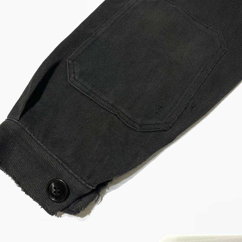 【現状渡し品】【メンズ】 CLEAN COVERALL SUPPLY クリーン カバーオール サプライ 50'S-60'S WHIPCORD ZIP UP JACKET ウィップコード ジップアップジャケット アウター 145-260902-ss-03-tei サイズ：M カラー：ブラック 万代Net店