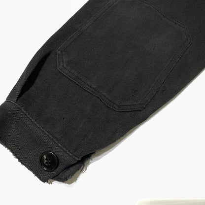 【現状渡し品】【メンズ】 CLEAN COVERALL SUPPLY クリーン カバーオール サプライ 50'S-60'S WHIPCORD ZIP UP JACKET ウィップコード ジップアップジャケット アウター 145-260902-ss-03-tei サイズ：M カラー：ブラック 万代Net店