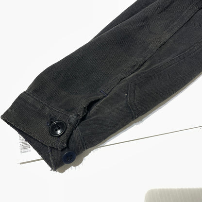 【現状渡し品】【メンズ】 CLEAN COVERALL SUPPLY クリーン カバーオール サプライ 50'S-60'S WHIPCORD ZIP UP JACKET ウィップコード ジップアップジャケット アウター 145-260902-ss-03-tei サイズ：M カラー：ブラック 万代Net店