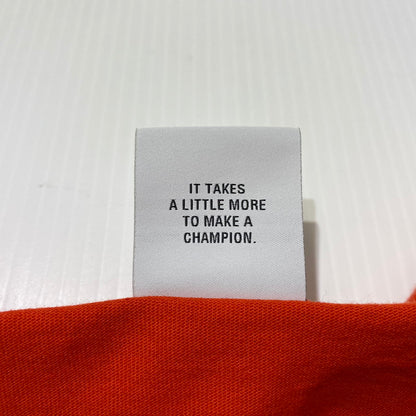 【中古品】【メンズ】 WTAPS ダブルタップス × CHAMPION チャンピオン 別注コラボ ACADEMY LS T-SHIRTS "ORANGE" 232HBCHD-CSM01S アカデミー ロングスリーブ Tシャツ 長袖 トップス 142-260831-yo-05-tei サイズ：XL カラー：オレンジ 万代Net店