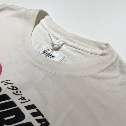【中古品】【メンズ】 doublet ダブレット 25SS ITASHA PRINT L/S T-SHIRT 25SS81WM22 イタシャ プリント ロングスリーブTシャツ トップス 140-260905-ss-02-teih サイズ：XL カラー：ホワイト 万代Net店