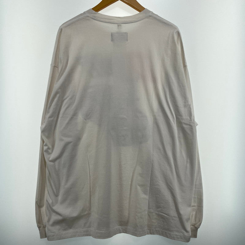 【中古品】【メンズ】 doublet ダブレット 25SS ITASHA PRINT L/S T-SHIRT 25SS81WM22 イタシャ プリント ロングスリーブTシャツ トップス 140-260905-ss-02-teih サイズ：XL カラー：ホワイト 万代Net店