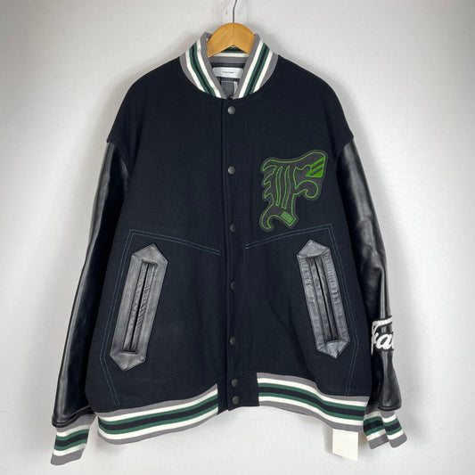 【中古品】【メンズ】 FACETASM ファセッタズム PATCHED STADIUM JACKET KR-JK-M02 パッチド スタジアム ジャケット アウター スタジャン 140-260905-ss-08-teih サイズ：5 カラー：ブラック 万代Net店