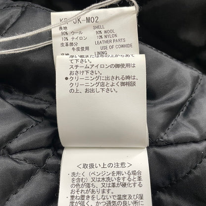 【中古品】【メンズ】 FACETASM ファセッタズム PATCHED STADIUM JACKET KR-JK-M02 パッチド スタジアム ジャケット アウター スタジャン 140-260905-ss-08-teih サイズ：5 カラー：ブラック 万代Net店
