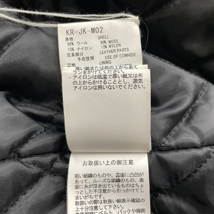 【中古品】【メンズ】 FACETASM ファセッタズム PATCHED STADIUM JACKET KR-JK-M02 パッチド スタジアム ジャケット アウター スタジャン 140-260905-ss-08-teih サイズ：5 カラー：ブラック 万代Net店