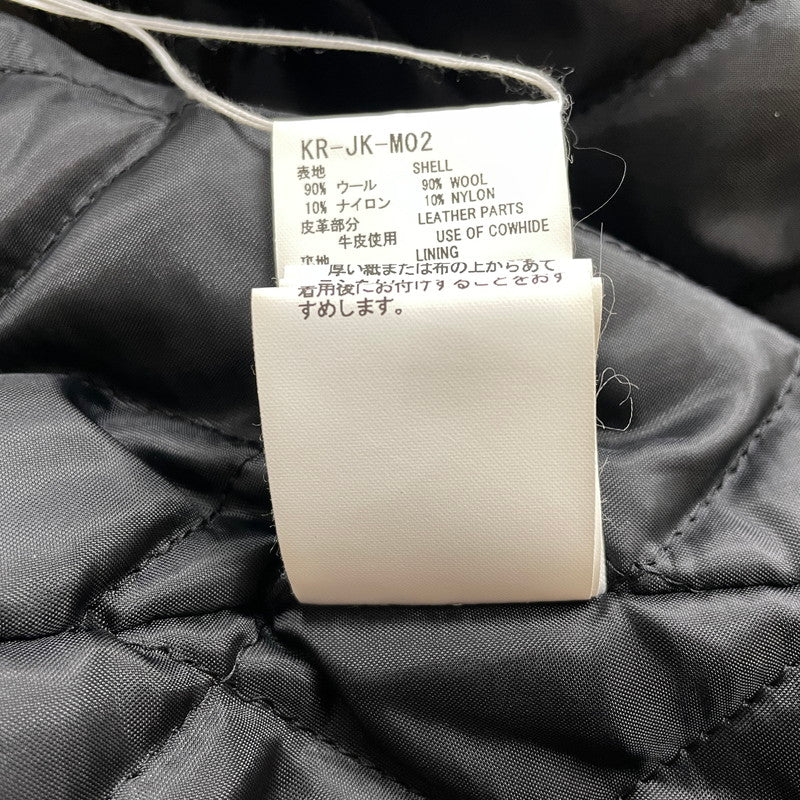 【中古品】【メンズ】 FACETASM ファセッタズム PATCHED STADIUM JACKET KR-JK-M02 パッチド スタジアム ジャケット アウター スタジャン 140-260905-ss-08-teih サイズ：5 カラー：ブラック 万代Net店