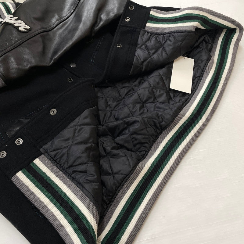 【中古品】【メンズ】 FACETASM ファセッタズム PATCHED STADIUM JACKET KR-JK-M02 パッチド スタジアム ジャケット アウター スタジャン 140-260905-ss-08-teih サイズ：5 カラー：ブラック 万代Net店