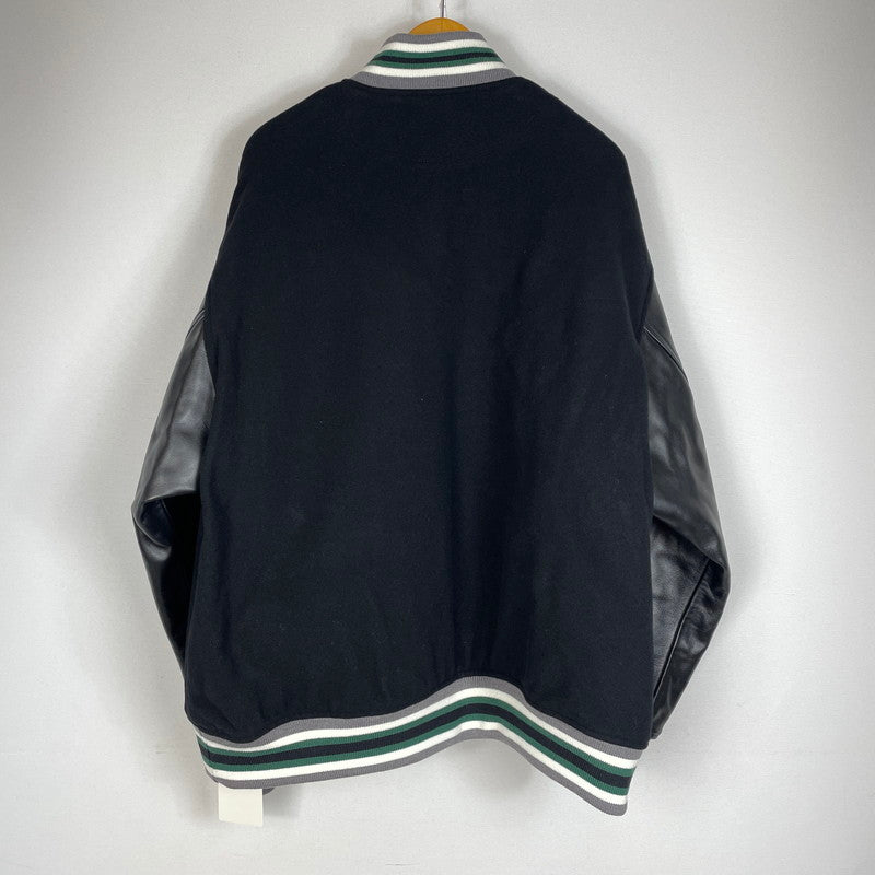 【中古品】【メンズ】 FACETASM ファセッタズム PATCHED STADIUM JACKET KR-JK-M02 パッチド スタジアム ジャケット アウター スタジャン 140-260905-ss-08-teih サイズ：5 カラー：ブラック 万代Net店