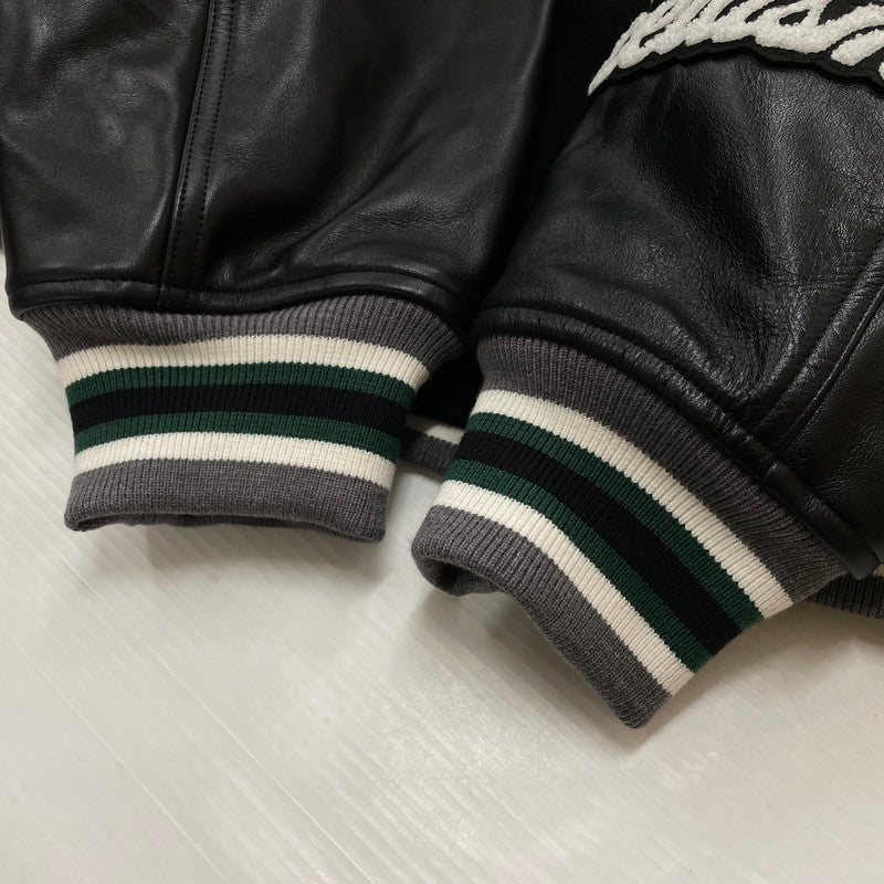 【中古品】【メンズ】 FACETASM ファセッタズム PATCHED STADIUM JACKET KR-JK-M02 パッチド スタジアム ジャケット アウター スタジャン 140-260905-ss-08-teih サイズ：5 カラー：ブラック 万代Net店
