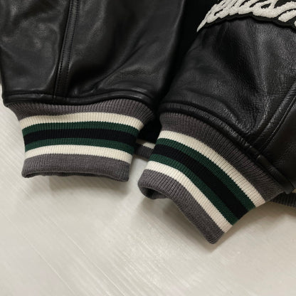 【中古品】【メンズ】 FACETASM ファセッタズム PATCHED STADIUM JACKET KR-JK-M02 パッチド スタジアム ジャケット アウター スタジャン 140-260905-ss-08-teih サイズ：5 カラー：ブラック 万代Net店