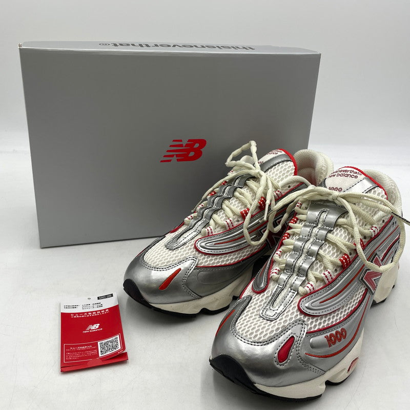【中古品】【メンズ】 THISISNEVERTHAT ディスイズネバーザット × NEW BALANCE ニューバランス 別注コラボ "SILVER VALIANT POPPY" M1000TI シルバー ヴァリアントポピー スニーカー 靴 162-260904-yo-07-teih サイズ：28cm カラー：オレンジシルバー 万代Net店