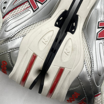【中古品】【メンズ】 THISISNEVERTHAT ディスイズネバーザット × NEW BALANCE ニューバランス 別注コラボ "SILVER VALIANT POPPY" M1000TI シルバー ヴァリアントポピー スニーカー 靴 162-260904-yo-07-teih サイズ：28cm カラー：オレンジシルバー 万代Net店
