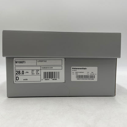 【中古品】【メンズ】 THISISNEVERTHAT ディスイズネバーザット × NEW BALANCE ニューバランス 別注コラボ "SILVER VALIANT POPPY" M1000TI シルバー ヴァリアントポピー スニーカー 靴 162-260904-yo-07-teih サイズ：28cm カラー：オレンジシルバー 万代Net店