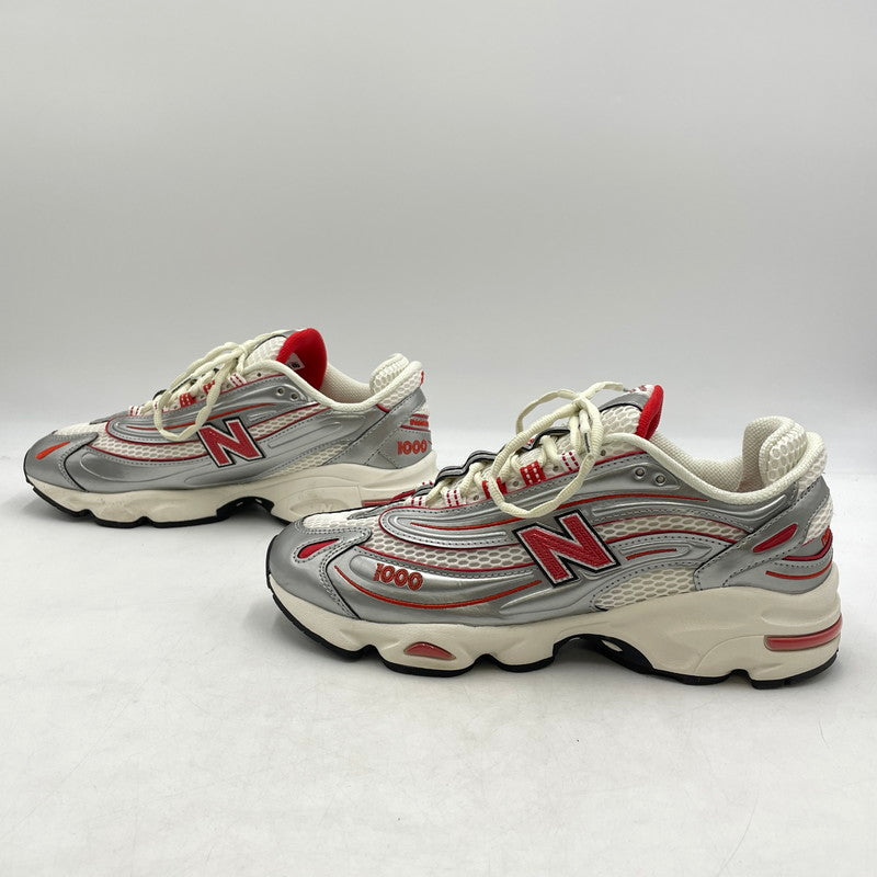 【中古品】【メンズ】 THISISNEVERTHAT ディスイズネバーザット × NEW BALANCE ニューバランス 別注コラボ "SILVER VALIANT POPPY" M1000TI シルバー ヴァリアントポピー スニーカー 靴 162-260904-yo-07-teih サイズ：28cm カラー：オレンジシルバー 万代Net店