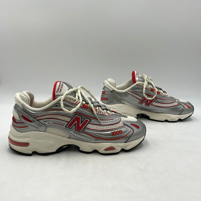 【中古品】【メンズ】 THISISNEVERTHAT ディスイズネバーザット × NEW BALANCE ニューバランス 別注コラボ "SILVER VALIANT POPPY" M1000TI シルバー ヴァリアントポピー スニーカー 靴 162-260904-yo-07-teih サイズ：28cm カラー：オレンジシルバー 万代Net店