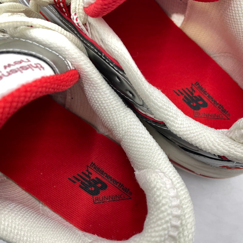 【中古品】【メンズ】 THISISNEVERTHAT ディスイズネバーザット × NEW BALANCE ニューバランス 別注コラボ "SILVER VALIANT POPPY" M1000TI シルバー ヴァリアントポピー スニーカー 靴 162-260904-yo-07-teih サイズ：28cm カラー：オレンジシルバー 万代Net店