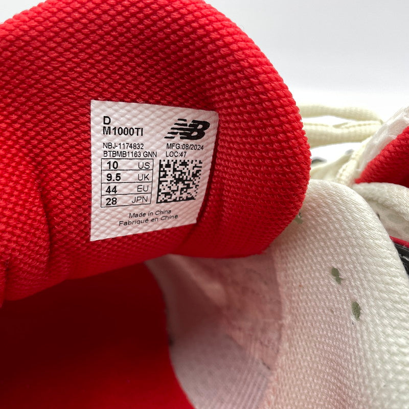 【中古品】【メンズ】 THISISNEVERTHAT ディスイズネバーザット × NEW BALANCE ニューバランス 別注コラボ "SILVER VALIANT POPPY" M1000TI シルバー ヴァリアントポピー スニーカー 靴 162-260904-yo-07-teih サイズ：28cm カラー：オレンジシルバー 万代Net店