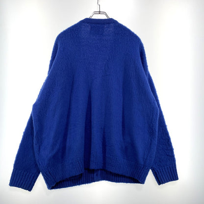 【中古品】【メンズ】 WTAPS ダブルタップス 24AW PALMER SWEATER ACRYLIC 242MADT-KNM02 セーター アクリル 長袖 カーディガン 142-260831-yo-07-tei サイズ：02 カラー：ブルー 万代Net店
