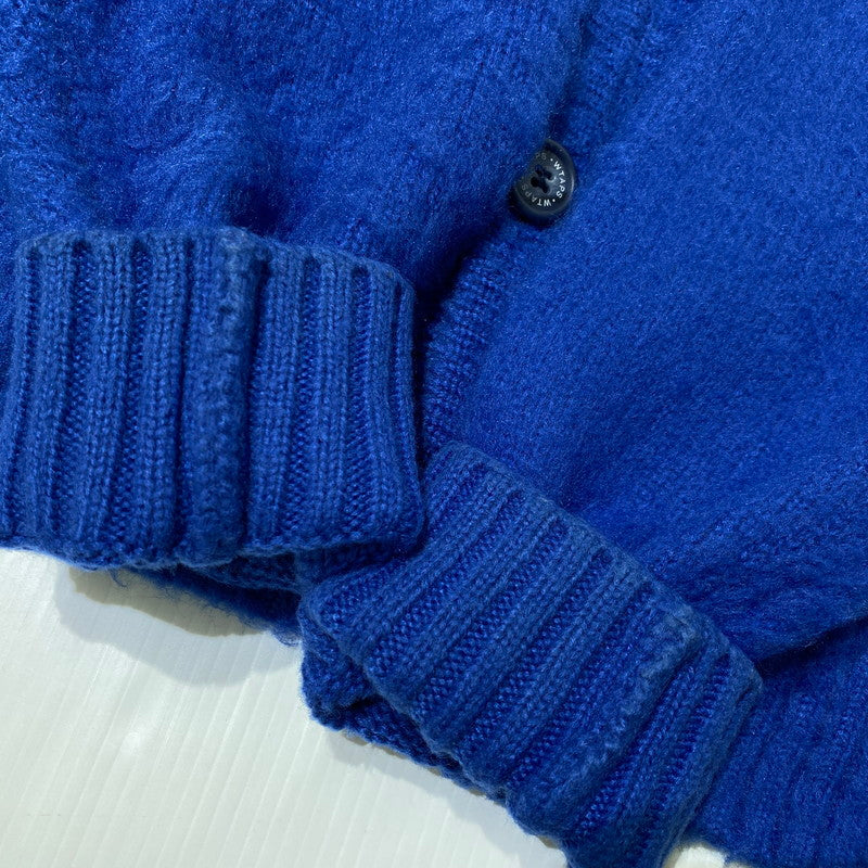 【中古品】【メンズ】 WTAPS ダブルタップス 24AW PALMER SWEATER ACRYLIC 242MADT-KNM02 セーター アクリル 長袖 カーディガン 142-260831-yo-07-tei サイズ：02 カラー：ブルー 万代Net店