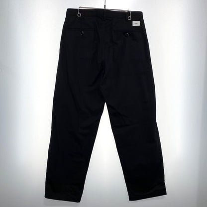 【中古品】【メンズ】 WTAPS ダブルタップス 24AW TROUSERS CTPL. TWILL TROUSERS 242WVDT-PTM05 TRDT1803 トラウザーズ コットン/ポリエステル ツイル トラウザーズ パンツ ボトムス 153-260831-yo-16-tei サイズ：03 カラー：ブラック 万代Net店