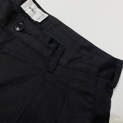 【中古品】【メンズ】 WTAPS ダブルタップス 24AW TROUSERS CTPL. TWILL TROUSERS 242WVDT-PTM05 TRDT1803 トラウザーズ コットン/ポリエステル ツイル トラウザーズ パンツ ボトムス 153-260831-yo-16-tei サイズ：03 カラー：ブラック 万代Net店