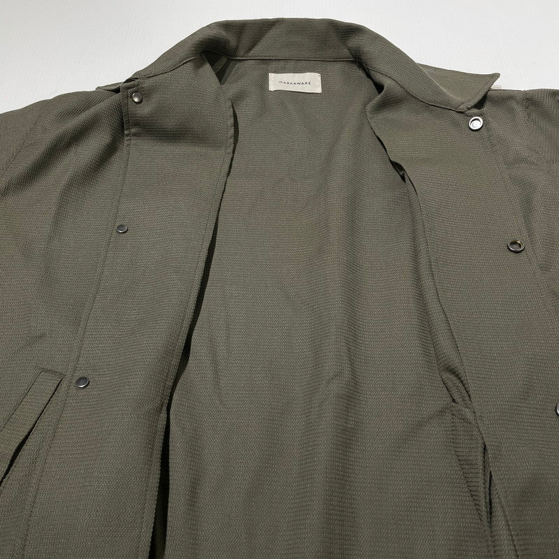【中古品】【メンズ】 MARKAWARE マーカウェア ORGANIC WOOL HONEYCOMB COACH JACKET A24A-12BL01C オーガニックウール ハニカム コーチジャケット アウター 140-260905-ss-04-teih サイズ：2 カラー：カーキ 万代Net店