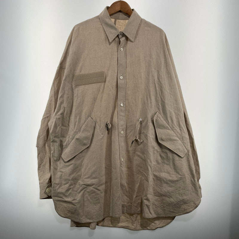 【中古品】【メンズ】 FUMITO GANRYU フミト ガンリュウ M-51 LINEN SHIRT JK MADE IN JAPAN FU12－B1－05 リネンシャツ ジャケット アウター 日本製 140-260905-ss-05-teih サイズ：2 カラー：ベージュ 万代Net店