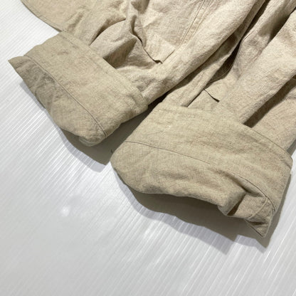 【中古品】【メンズ】 FUMITO GANRYU フミト ガンリュウ M-51 LINEN SHIRT JK MADE IN JAPAN FU12－B1－05 リネンシャツ ジャケット アウター 日本製 140-260905-ss-05-teih サイズ：2 カラー：ベージュ 万代Net店