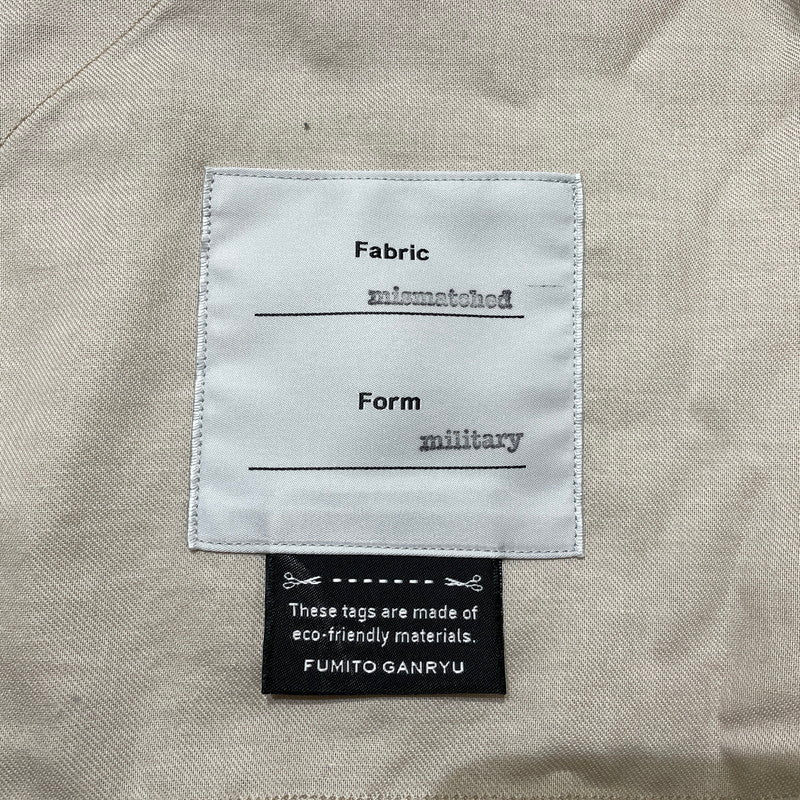 【中古品】【メンズ】 FUMITO GANRYU フミト ガンリュウ M-51 LINEN SHIRT JK MADE IN JAPAN FU12－B1－05 リネンシャツ ジャケット アウター 日本製 140-260905-ss-05-teih サイズ：2 カラー：ベージュ 万代Net店