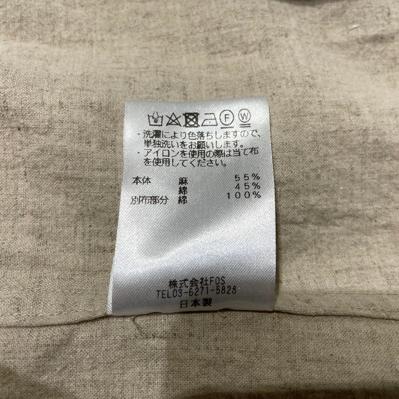 【中古品】【メンズ】 FUMITO GANRYU フミト ガンリュウ M-51 LINEN SHIRT JK MADE IN JAPAN FU12－B1－05 リネンシャツ ジャケット アウター 日本製 140-260905-ss-05-teih サイズ：2 カラー：ベージュ 万代Net店