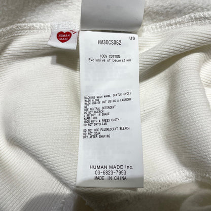 【中古品】【メンズ】 HUMAN MADE ヒューマンメイド SAPPORO ANIMAL HOODIE HM30CS062 サッポロ アニマル フーディー トップス プルオーバーパーカー 142-260905-ss-03-teih サイズ：L カラー：ホワイト 万代Net店