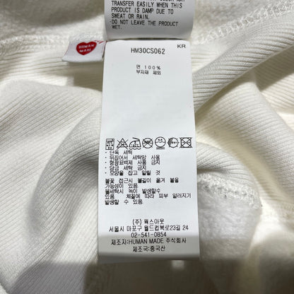 【中古品】【メンズ】 HUMAN MADE ヒューマンメイド SAPPORO ANIMAL HOODIE HM30CS062 サッポロ アニマル フーディー トップス プルオーバーパーカー 142-260905-ss-03-teih サイズ：L カラー：ホワイト 万代Net店