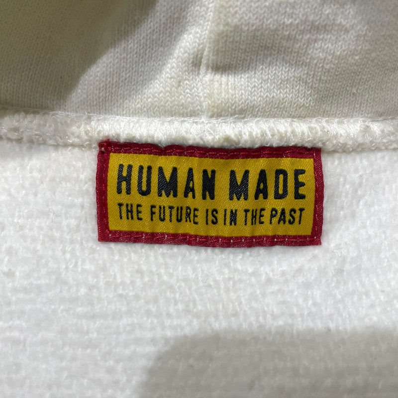【中古品】【メンズ】 HUMAN MADE ヒューマンメイド SAPPORO ANIMAL HOODIE HM30CS062 サッポロ アニマル フーディー トップス プルオーバーパーカー 142-260905-ss-03-teih サイズ：L カラー：ホワイト 万代Net店