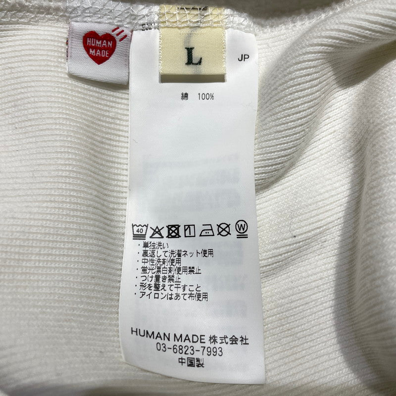 【中古品】【メンズ】 HUMAN MADE ヒューマンメイド SAPPORO ANIMAL HOODIE HM30CS062 サッポロ アニマル フーディー トップス プルオーバーパーカー 142-260905-ss-03-teih サイズ：L カラー：ホワイト 万代Net店