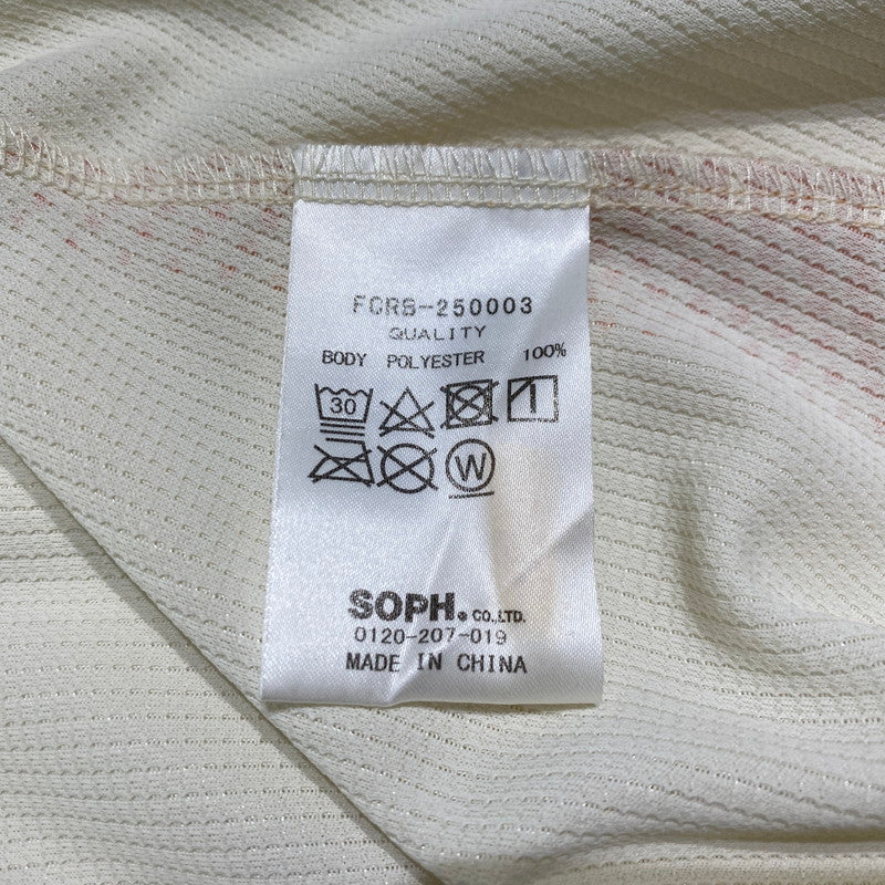 【中古品】【メンズ】 FCRB エフシーアールビー AUTHENTIC GAME SHIRT FCRB-25003 オーセンティック ゲーム シャツ 長袖 トップス 142-260831-yo-04-tei サイズ：L カラー：オフホワイト 万代Net店