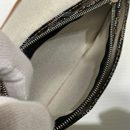 【中古品】【メンズ/レディース】 GOYARD ゴヤール プリュメポーチウォレット カバン ポシェット ショルダーバッグ ハンドバッグ 180-260830-ko-05-tei カラー：ブラック×タン 万代Net店