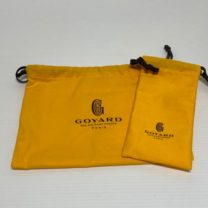 【中古品】【メンズ/レディース】 GOYARD ゴヤール プリュメポーチウォレット カバン ポシェット ショルダーバッグ ハンドバッグ 180-260830-ko-05-tei カラー：ブラック×タン 万代Net店